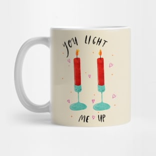 “You light me up” Candle Pun Mug